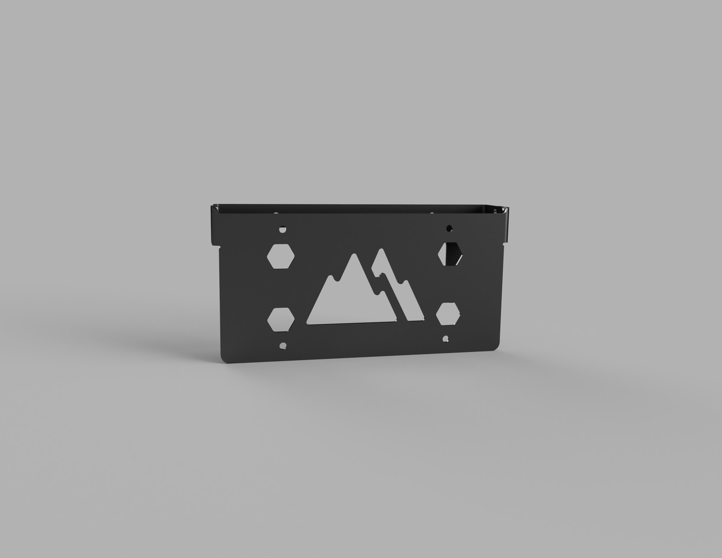 Flip-up license plate winch cover