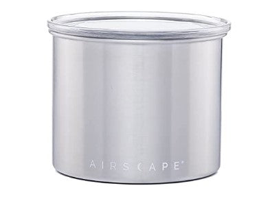 Planetary Design Airscape - Contenitore per caffè in acciaio inox, contenitore per alimenti, coperchio ermetico brevettato, conservazione dell'aria eccessiva di freschezza alimentare (medio Planetary Design Airscape - Contenitore per caffè in acciaio inox, contenitore per alimenti, coperchio ermetico brevettato, conservazione dell'aria eccessiva di freschezza alimentare (medio