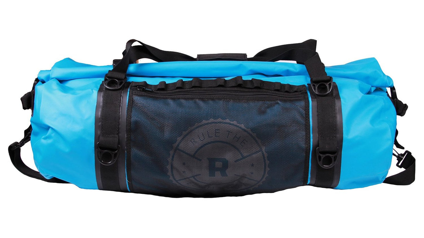 ROCKAGATOR MAMMOTH SERIES BLUE 60 LITER WATERPROOF DUFFLE BAG